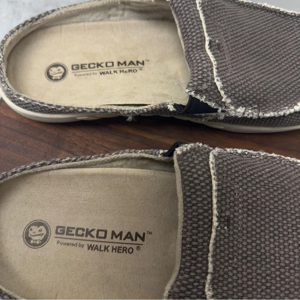 Geckoman Relaxed Fit Men's Slip-On‎ Loafers in Taupe 8.5 - New w/o Box